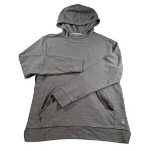 Right Of Way Mens Green Kangaroo Zip Pocket Hoodie Size Large